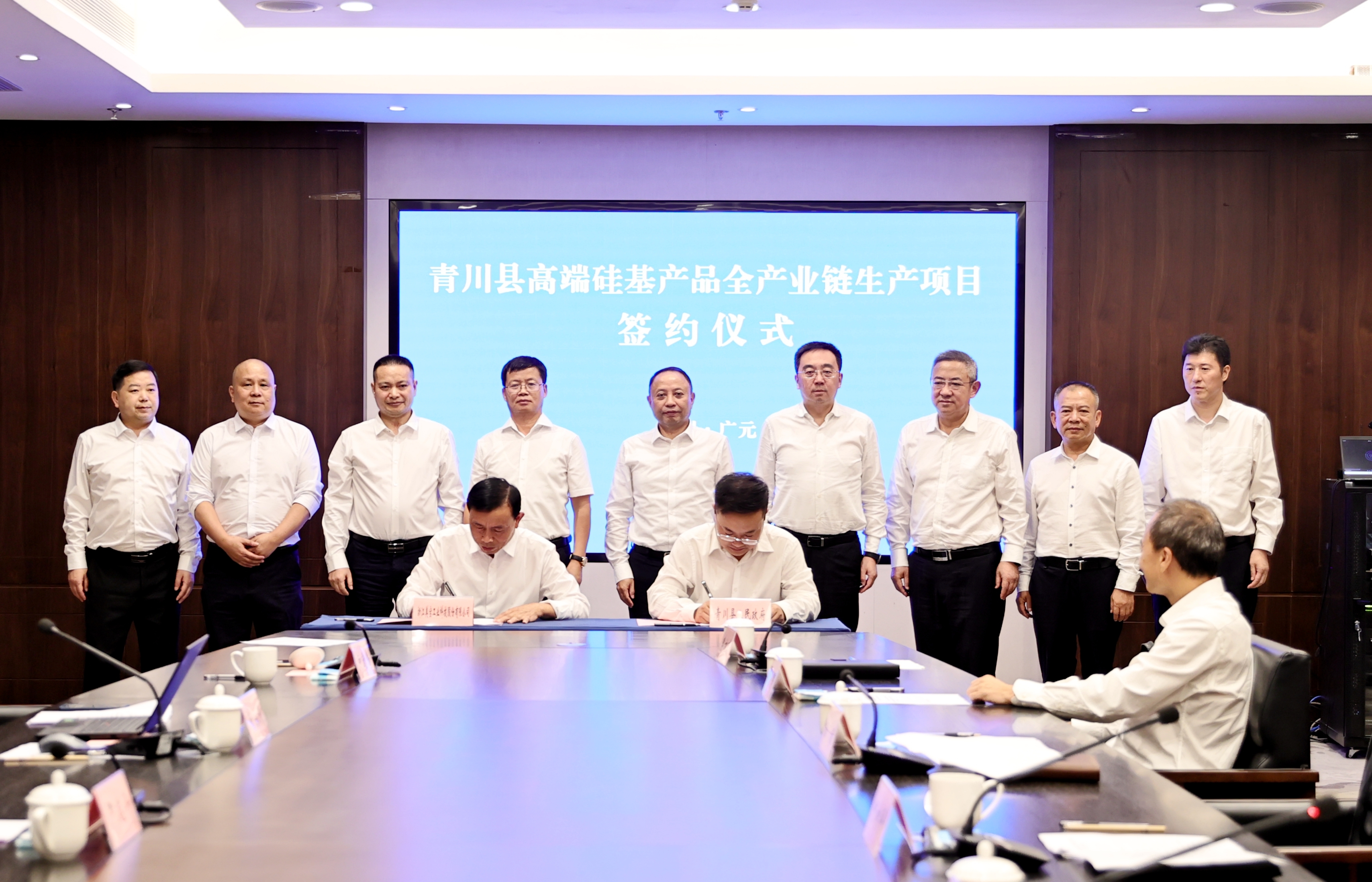 青川县高端硅基产品全产业链生产项目签约